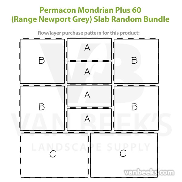 Permacon Mondrian Plus 60 Concrete